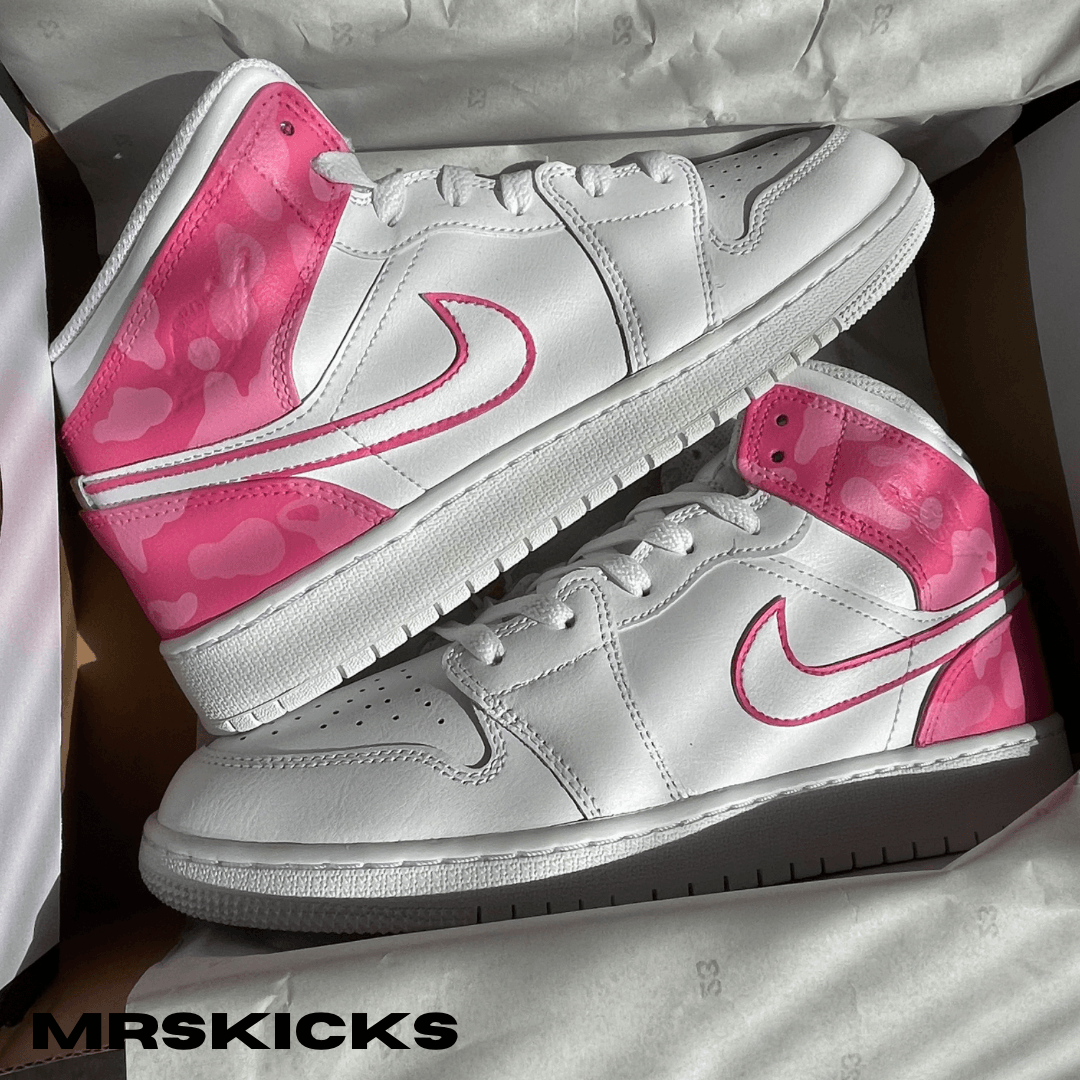 Pink Black Custom Air Jordan 1 – shecustomize