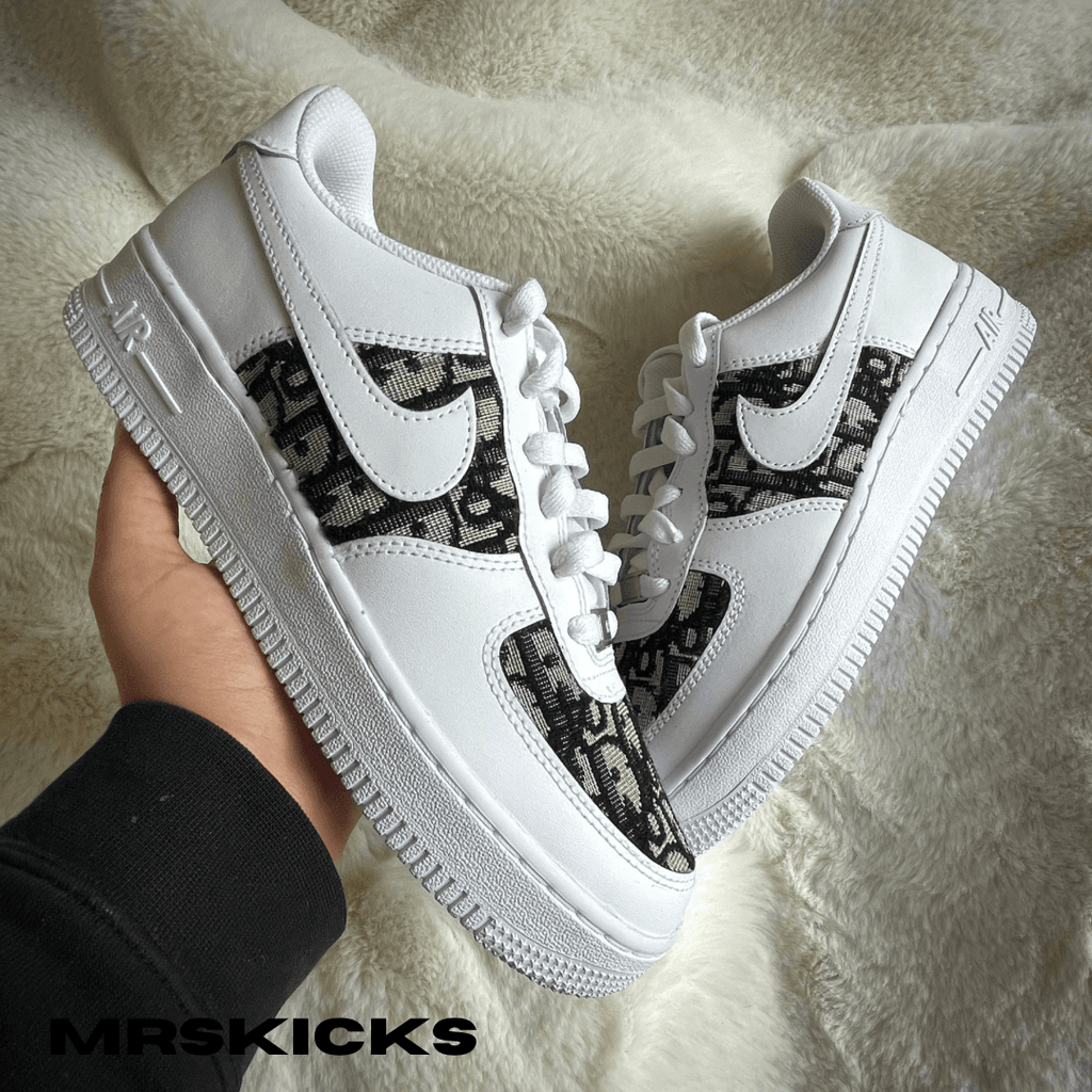 Custom White Lv Jordan 1 Low  Shop Custom Shoes Online – Mrskicks
