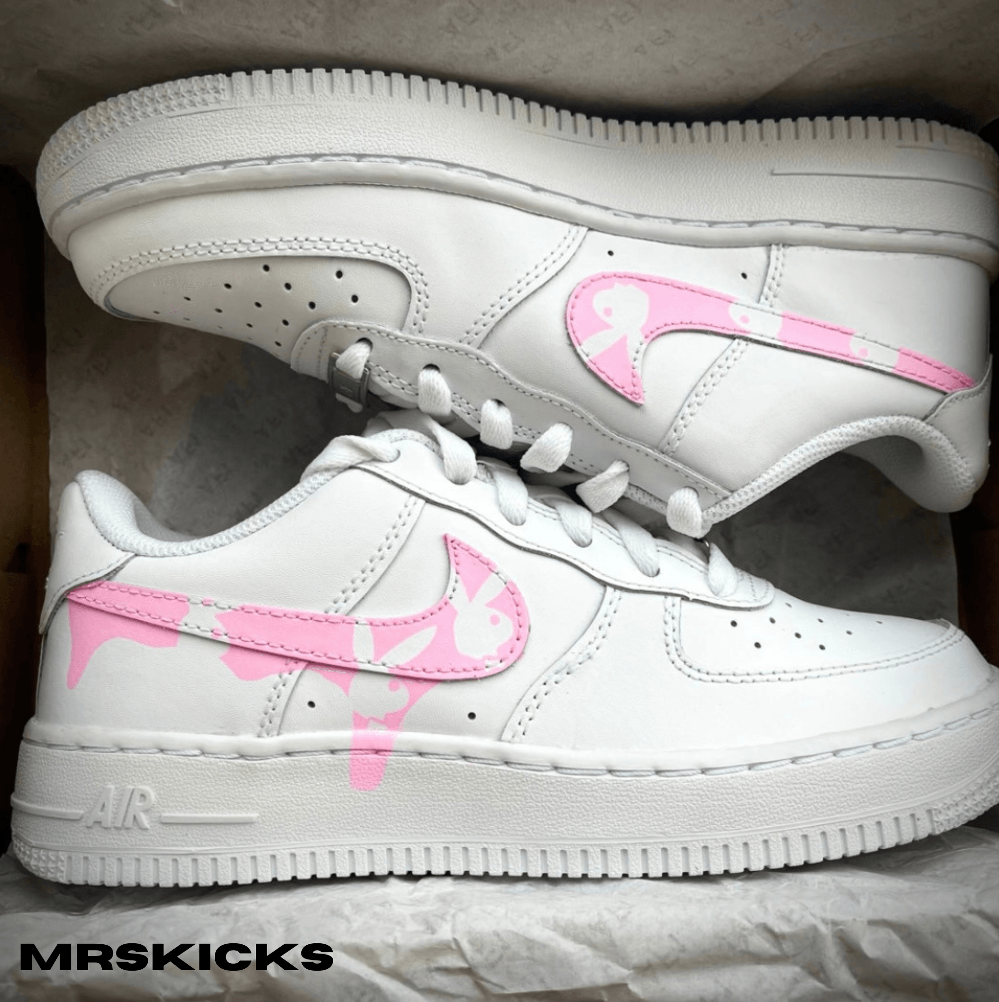 Custom Pink Bunny Airforce 1  Shop Custom Shoes online – Mrskicks