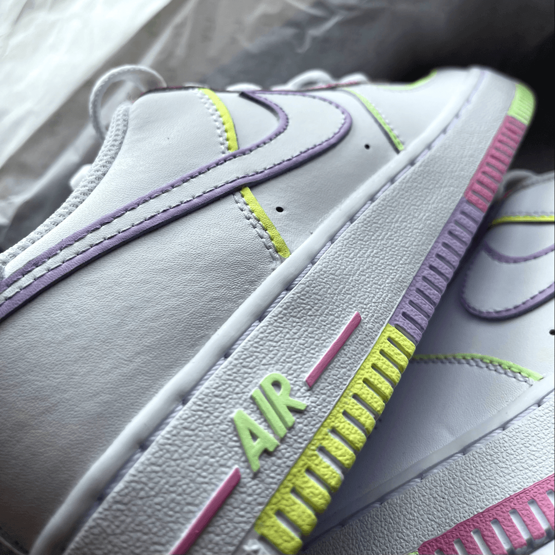 Nike Women's AF1 Shadow White/Electric Green Sneakers 7